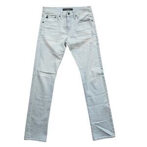 Big‎ Star 1974 Joey Slouchy Fit Jeans 26R Light Wash Stripe Straight Leg